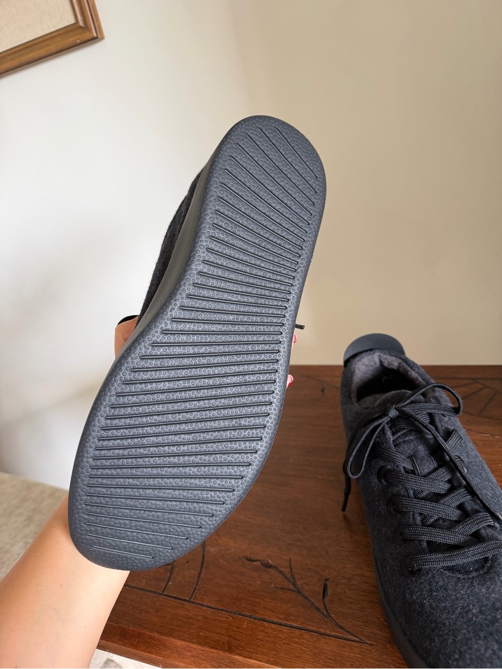 allbirds Men's Black Wool Runner Sneakers - Picture 5 of 9